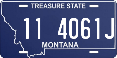 MT license plate 114061J