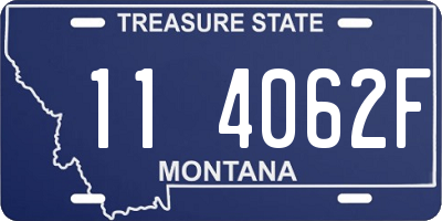 MT license plate 114062F