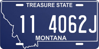 MT license plate 114062J