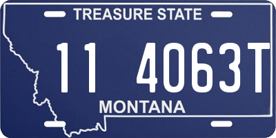 MT license plate 114063T