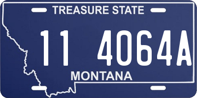 MT license plate 114064A