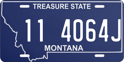 MT license plate 114064J