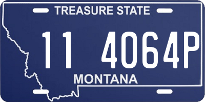 MT license plate 114064P