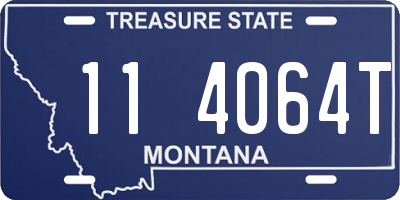 MT license plate 114064T