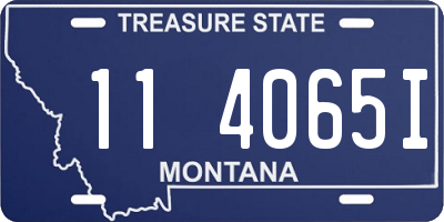 MT license plate 114065I