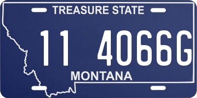 MT license plate 114066G
