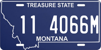 MT license plate 114066M