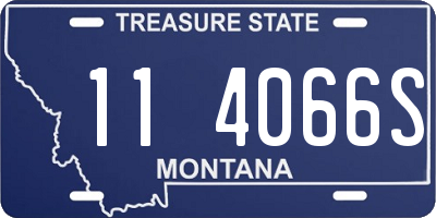 MT license plate 114066S