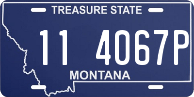 MT license plate 114067P