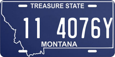 MT license plate 114076Y