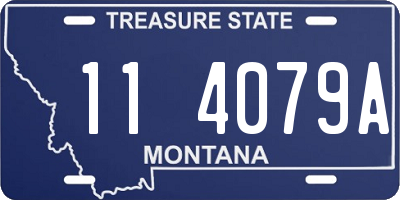 MT license plate 114079A