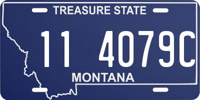 MT license plate 114079C