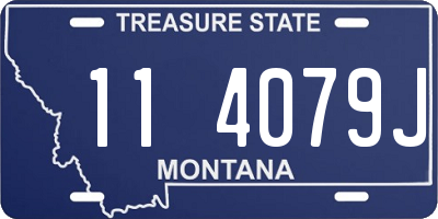 MT license plate 114079J