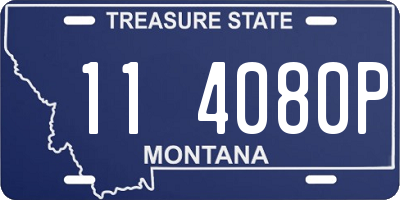 MT license plate 114080P