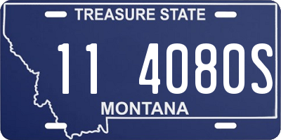 MT license plate 114080S