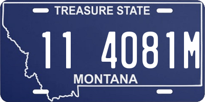 MT license plate 114081M
