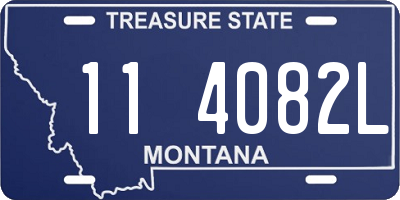 MT license plate 114082L