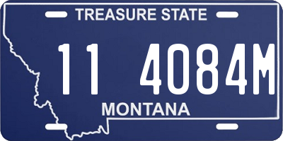 MT license plate 114084M