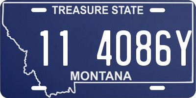 MT license plate 114086Y