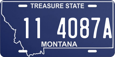 MT license plate 114087A