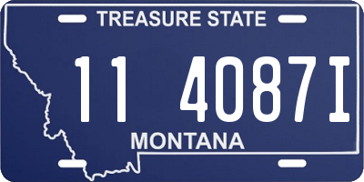 MT license plate 114087I
