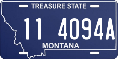 MT license plate 114094A