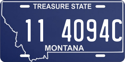 MT license plate 114094C