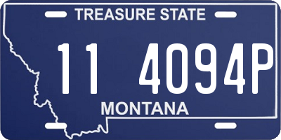 MT license plate 114094P