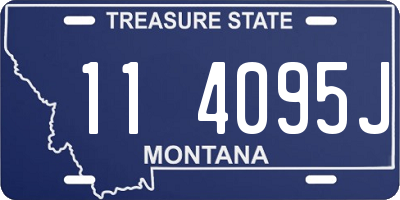 MT license plate 114095J