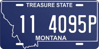 MT license plate 114095P