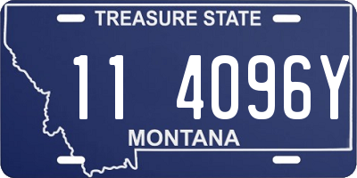 MT license plate 114096Y