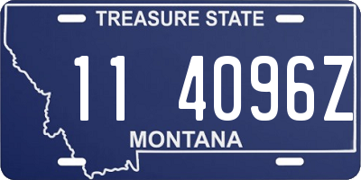 MT license plate 114096Z