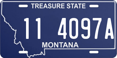 MT license plate 114097A