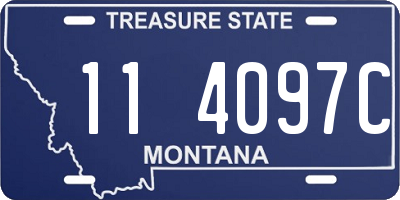 MT license plate 114097C