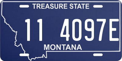 MT license plate 114097E