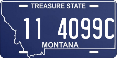 MT license plate 114099C