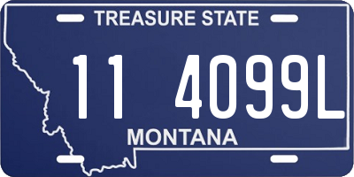 MT license plate 114099L