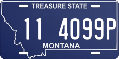 MT license plate 114099P