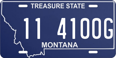 MT license plate 114100G