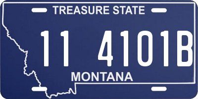 MT license plate 114101B
