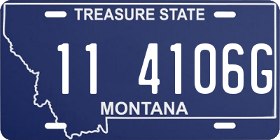 MT license plate 114106G