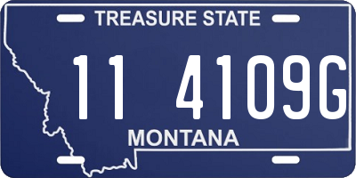 MT license plate 114109G