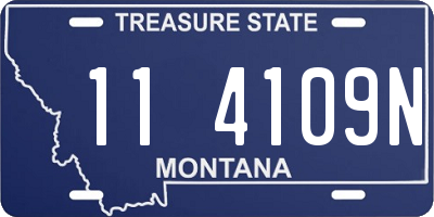 MT license plate 114109N