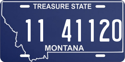 MT license plate 114112O