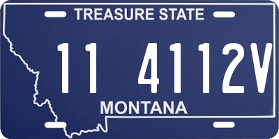 MT license plate 114112V