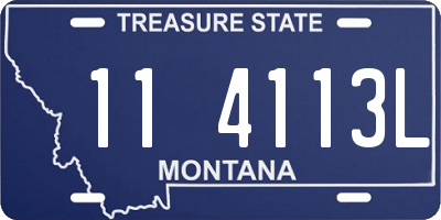 MT license plate 114113L