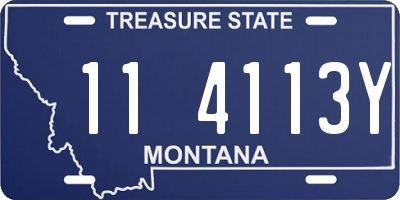 MT license plate 114113Y