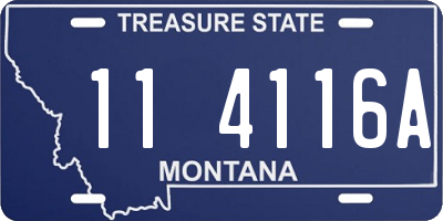 MT license plate 114116A