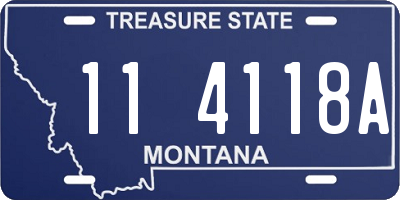 MT license plate 114118A