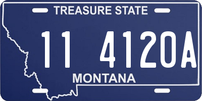 MT license plate 114120A